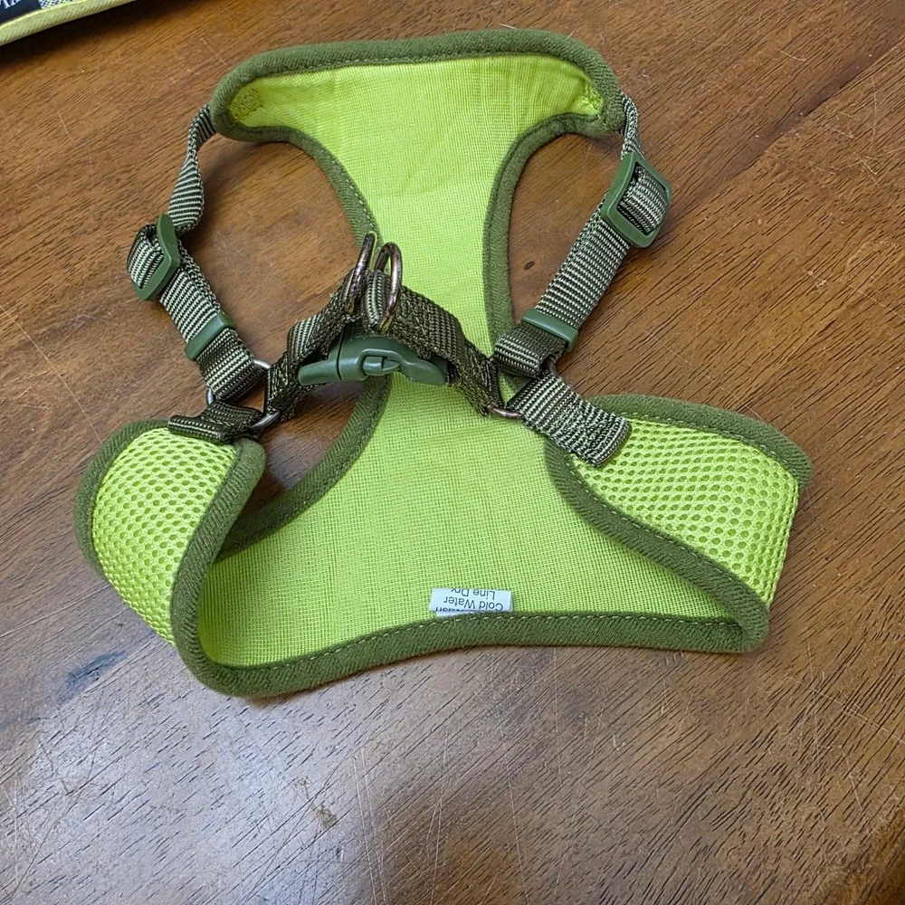 Auroth Dog Harness XL ‎ Comfortable Reflective Adjustable Padded Green 18-35